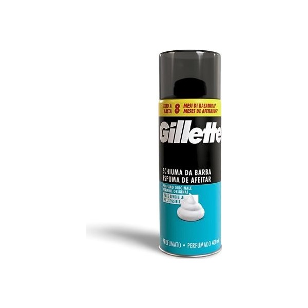 Gillette espuma de afeitar piel sensible 400ml